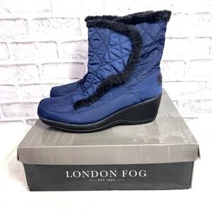 |•LONDON FOG•| Pretty Blue Winter Boots Size 10
